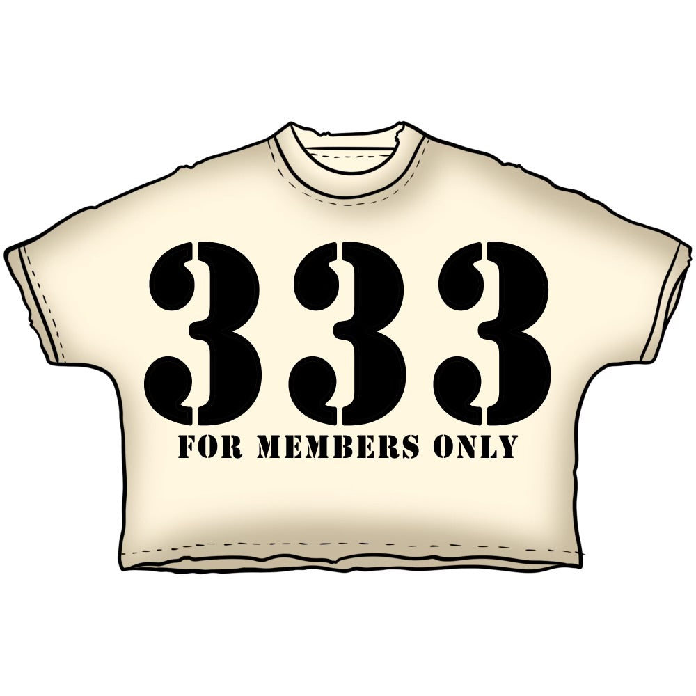 333 For Members Only SHIRT