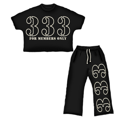 Black “For Members Only” Set